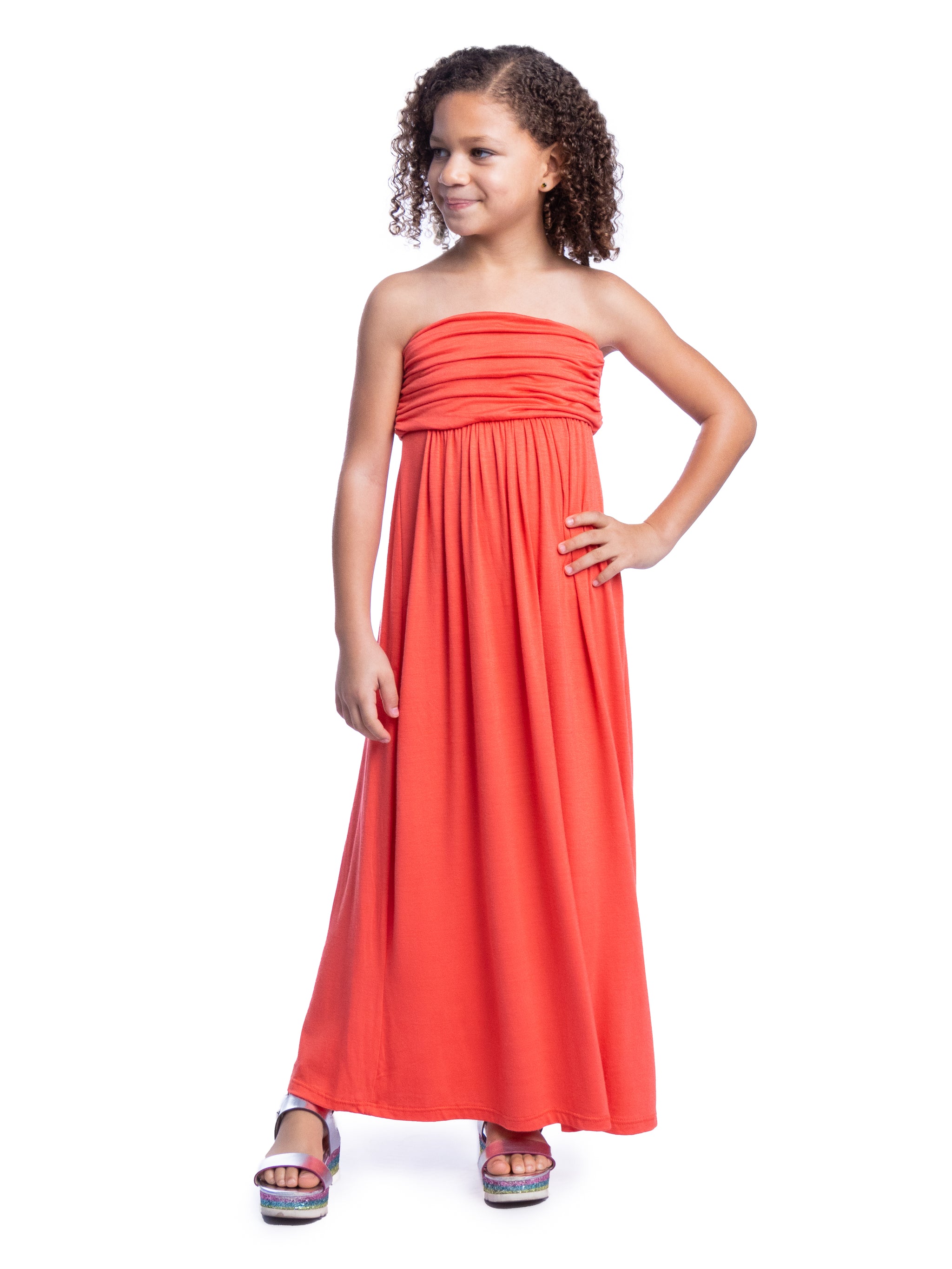 Strapless tube deals maxi dress